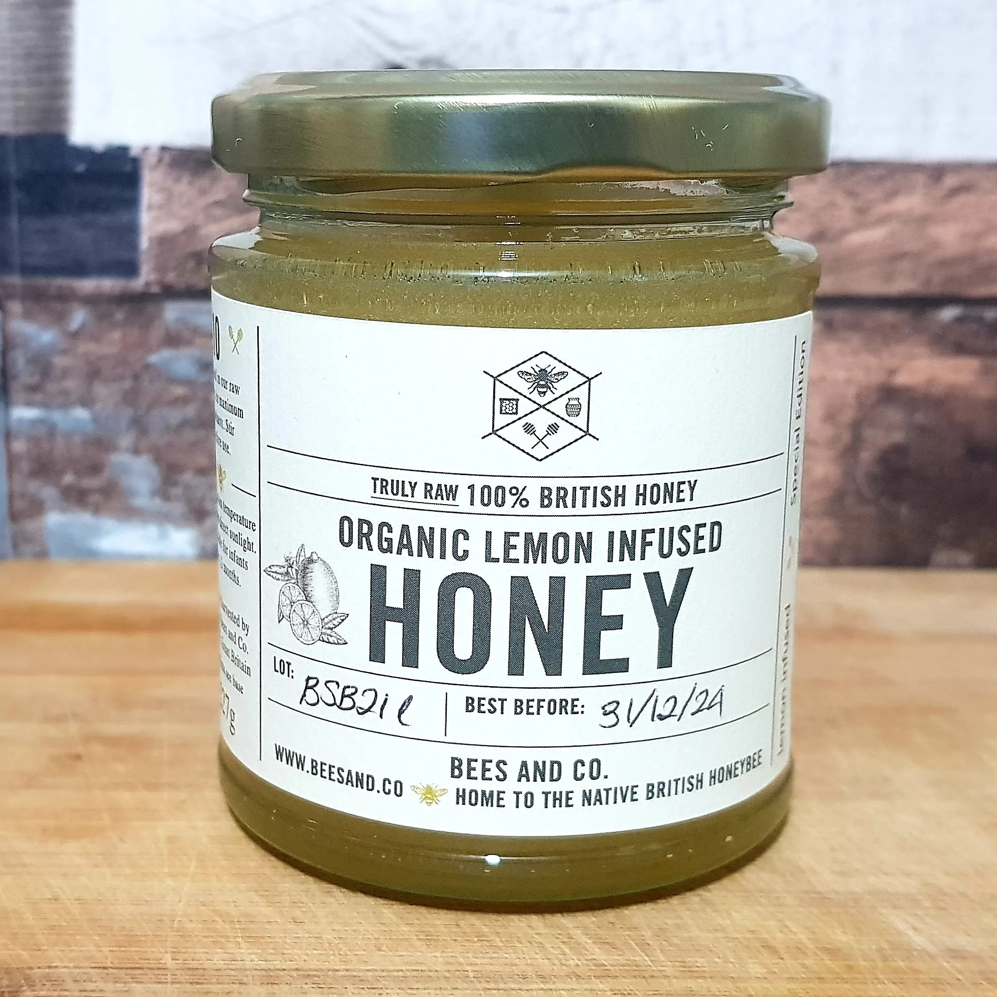 Organic Lemon Infused in award winning Special Edition Borage Honey