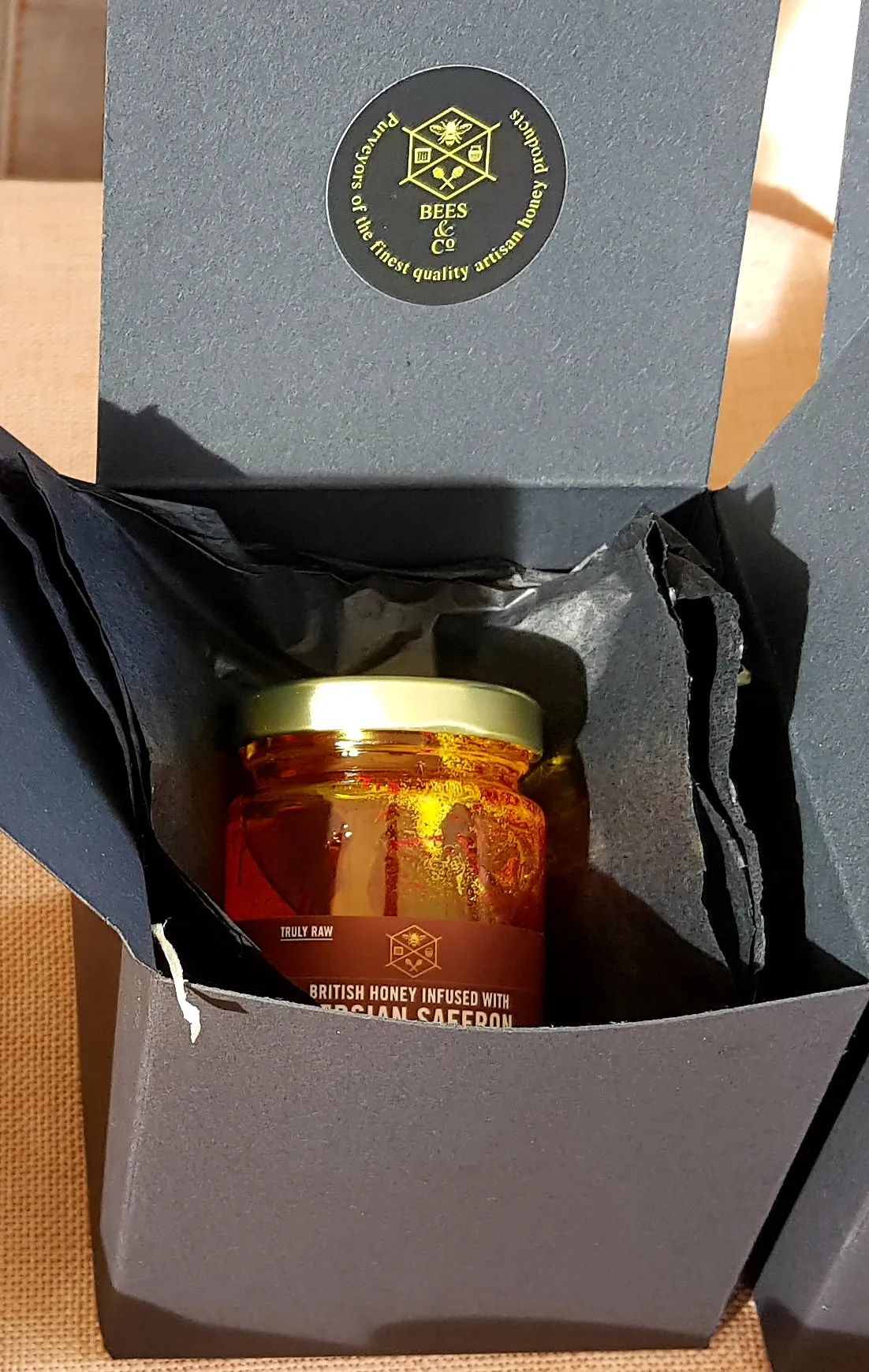Saffron Honey in box