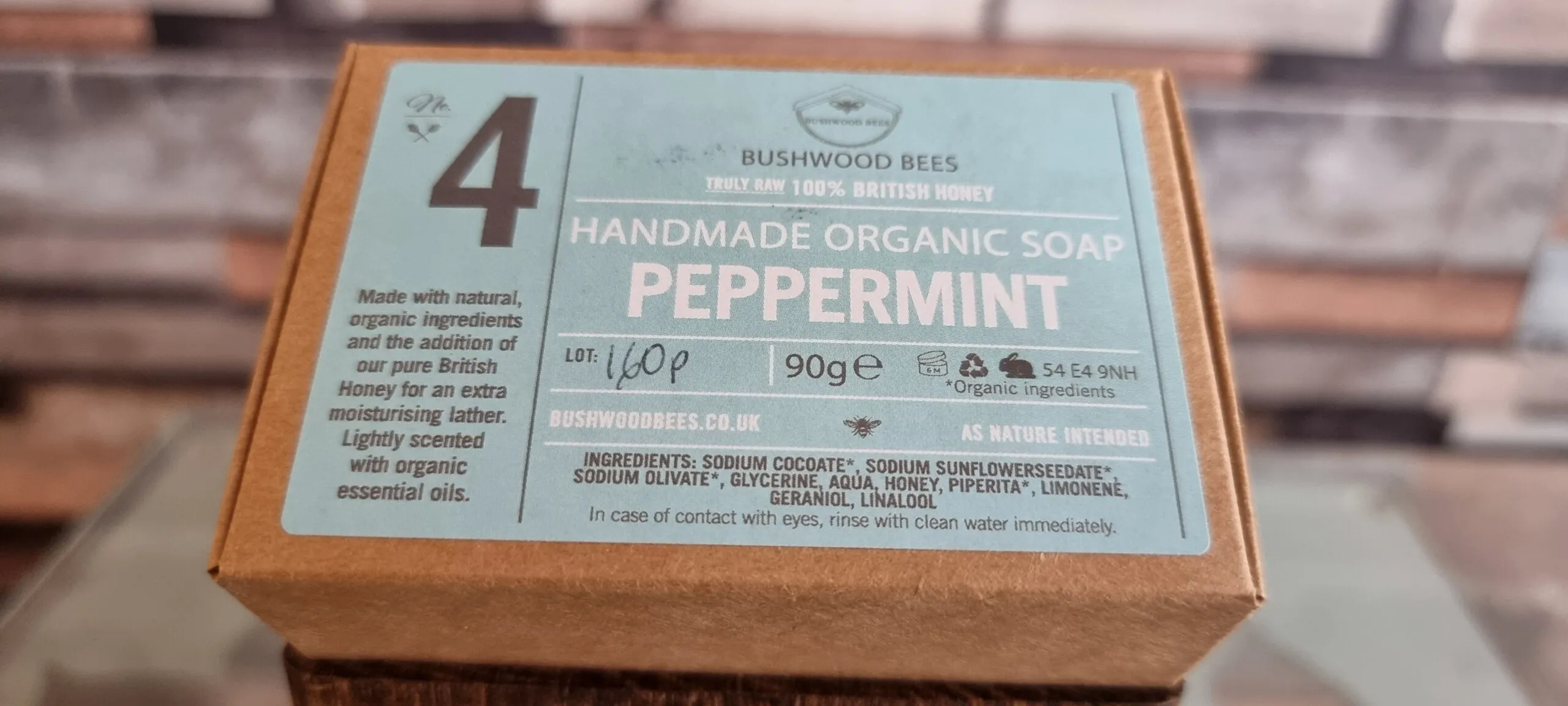 Organic Peppermint Honey Soap - 90g