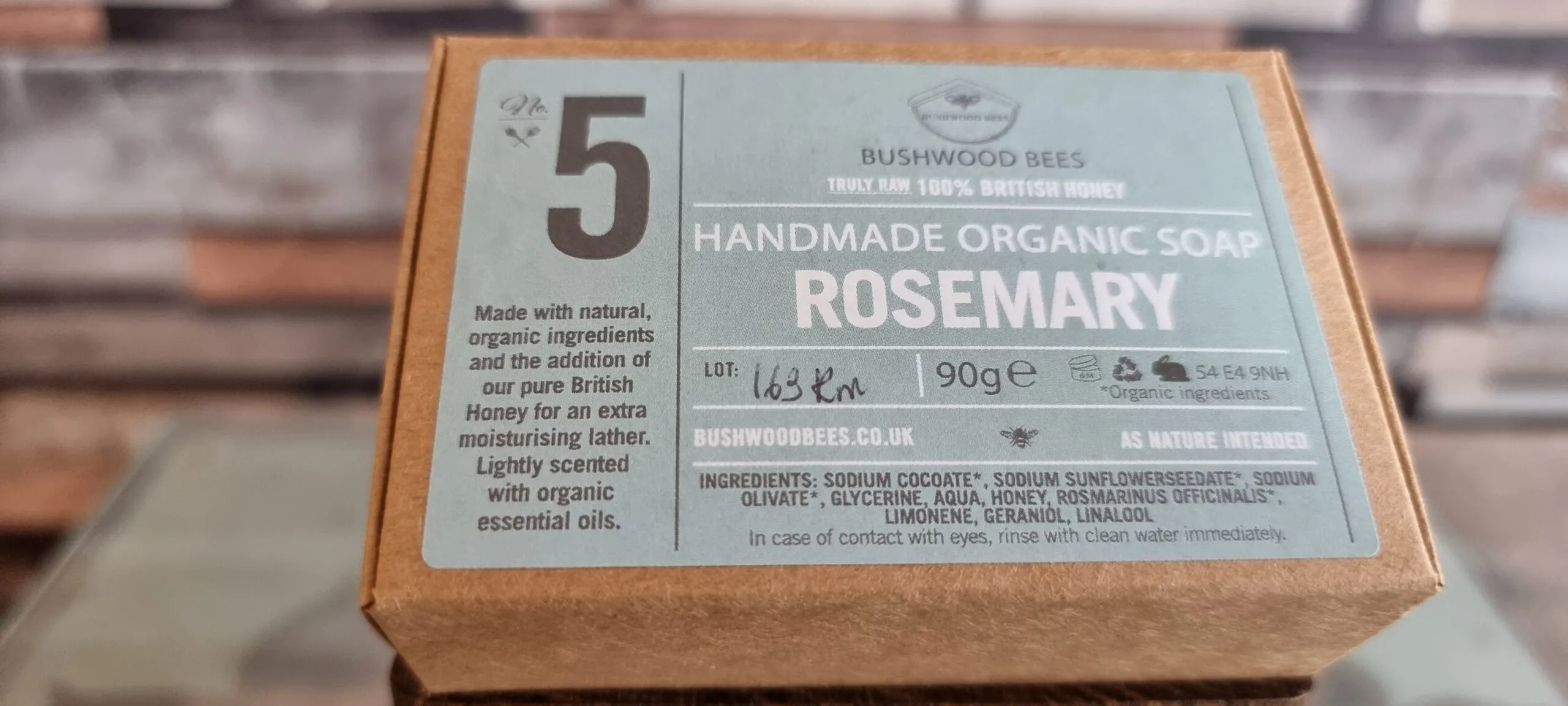 Organic Rosemary Honey Soap - 90g