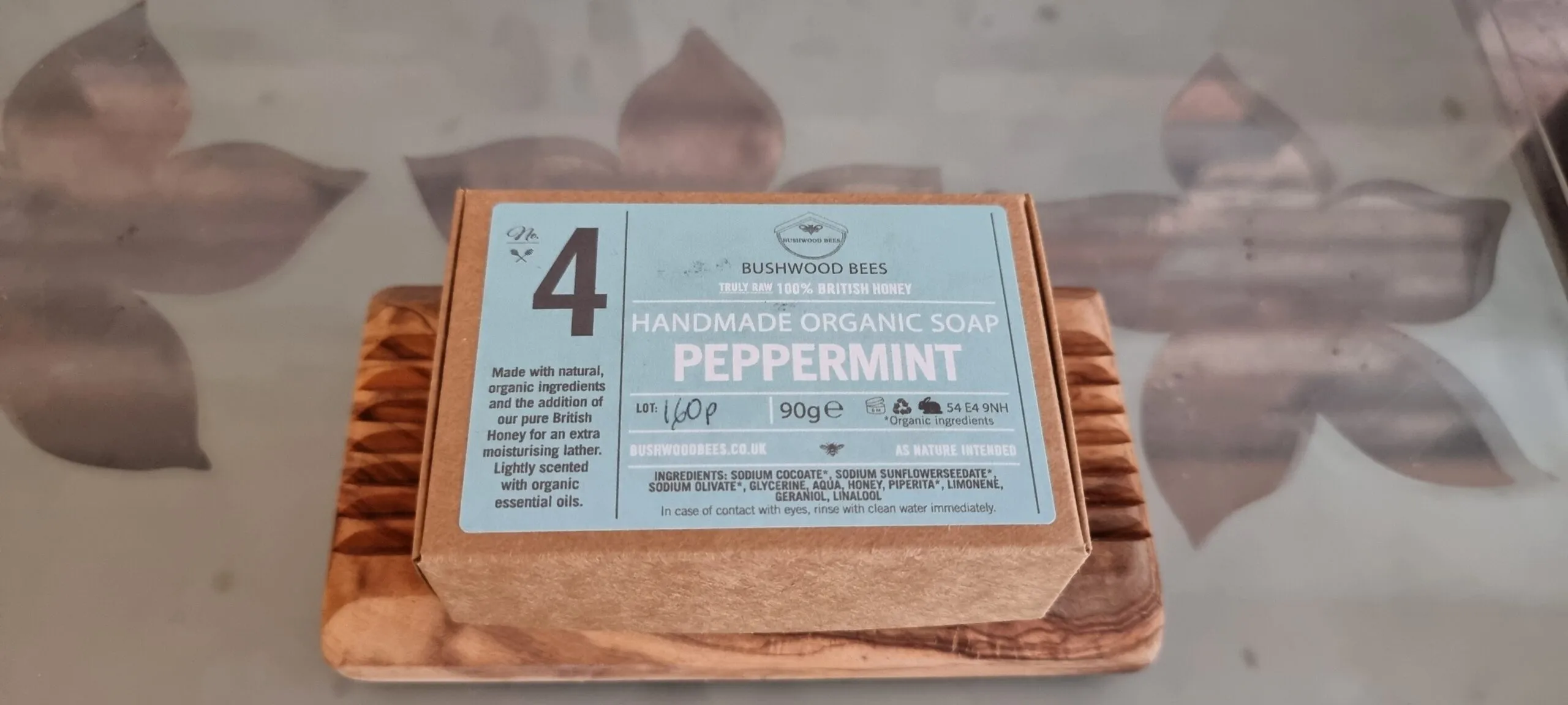 Organic Peppermint Honey Soap - 90g - Image 4