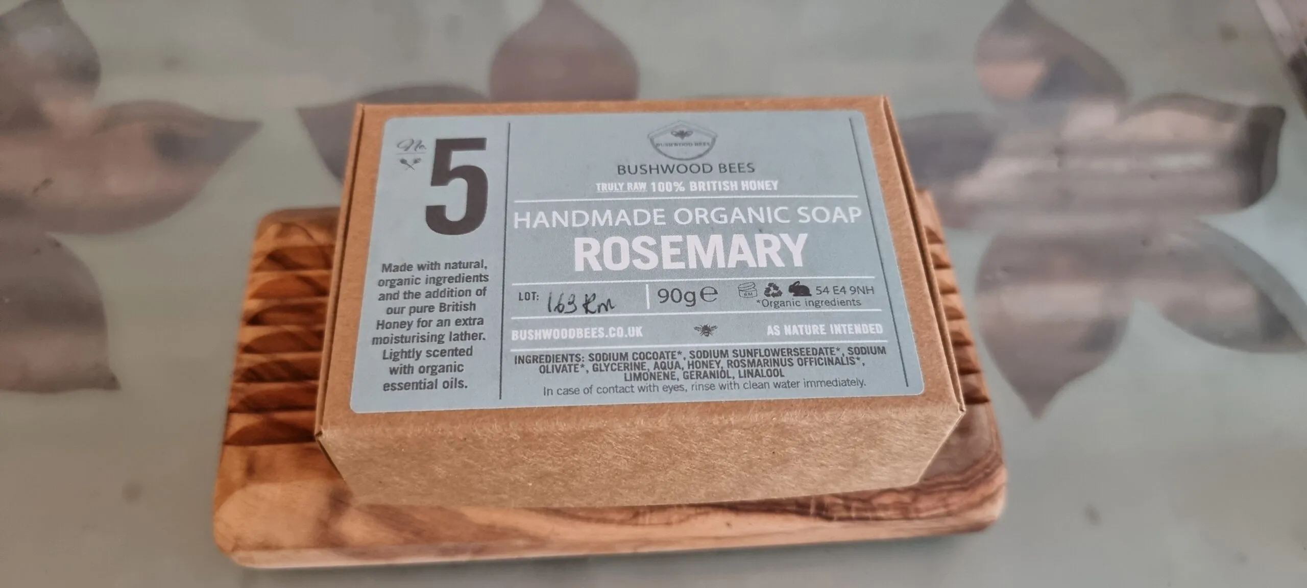 Organic Rosemary Honey Soap - 90g - Image 5