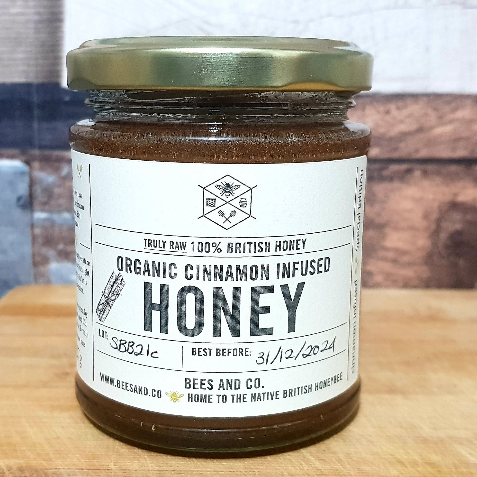 Organic Cinnamon Infused in award winning Special Edition Borage Honey