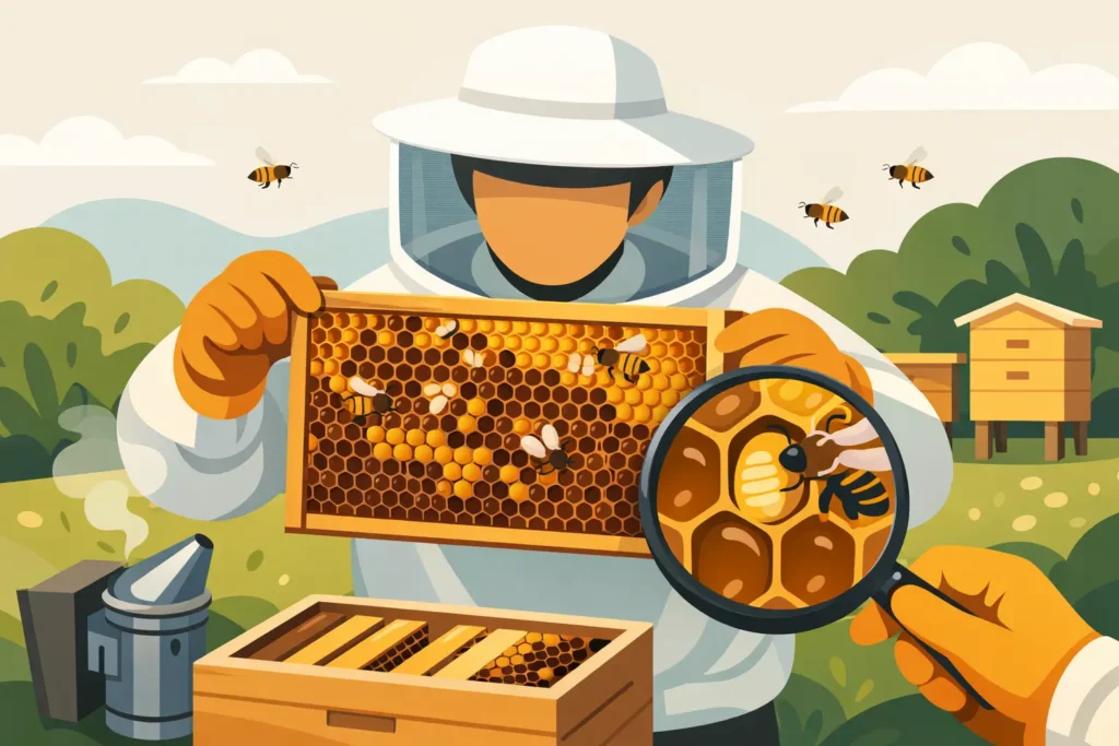 How to Inspect Brood Frames Without Missing Signs